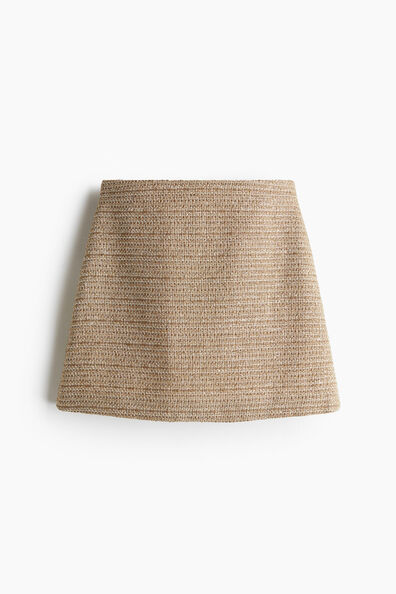 Bouclé mini skirt