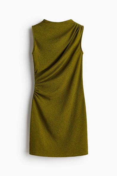 Textured jersey dress