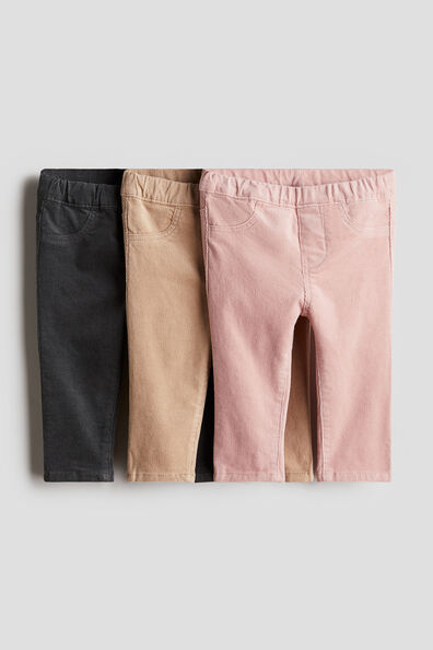 3-pack denim treggings