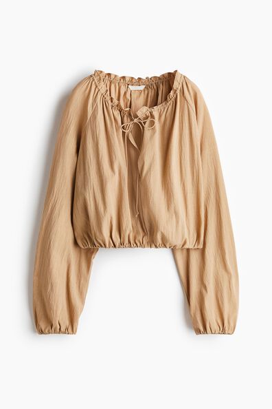 Bubble-hem blouse
