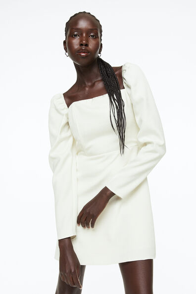 Asymmetry Round-Neck T-Shirt Dress FER0131