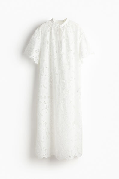 Broderie anglaise kaftan dress