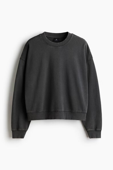 Oversized Fit washed-look sweatshirt