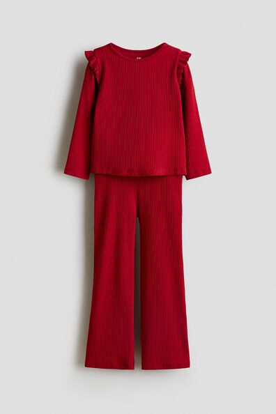 2-piece ribbed cotton set