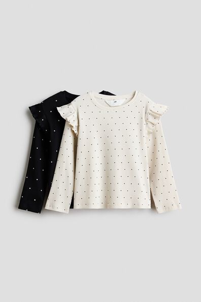 2-pack flounce-trimmed tops