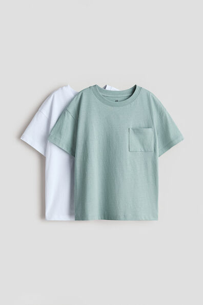 2-pack pocket-detail T-shirts