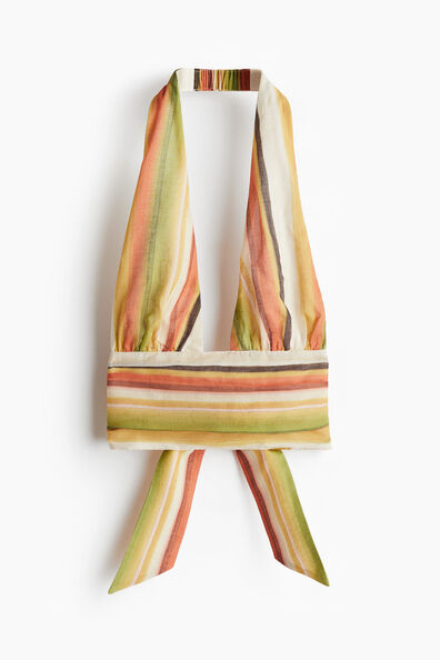Open-back halterneck top
