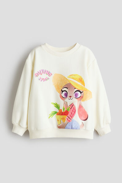 Print-motif sweatshirt