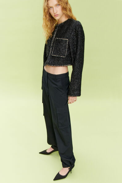 Twill cargo trousers