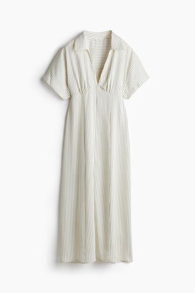Twill shirt dress