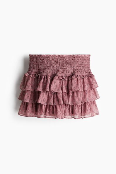 Tiered mini skirt