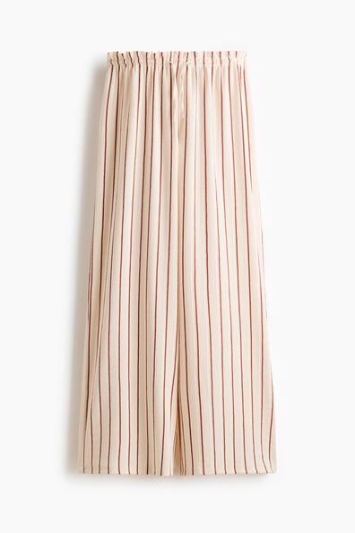 Crinkled paper bag trousers