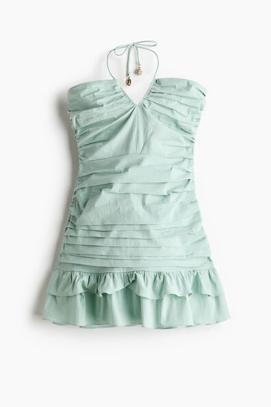 Ruched bandeau dress