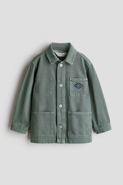 Oversized cotton overshirt