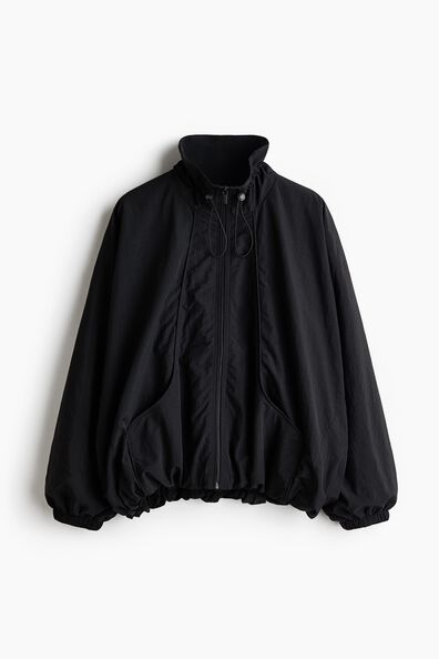 Oversized nylon jacket