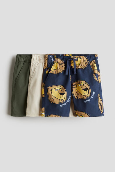 3-pack cotton shorts