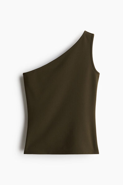 One-shoulder vest top