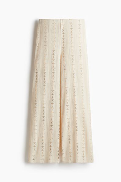 Lace jersey trousers