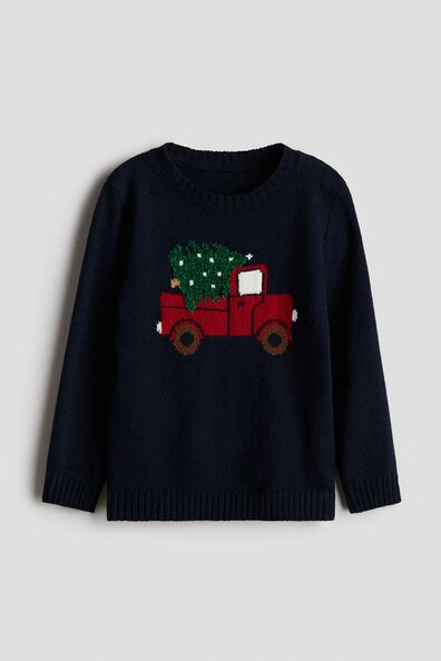 Jacquard-knit jumper
