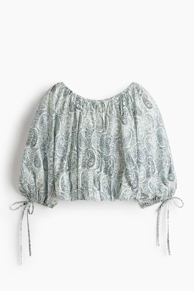 Oversized tie-detail blouse