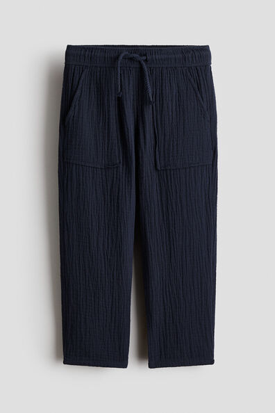 Muslin drawstring trousers