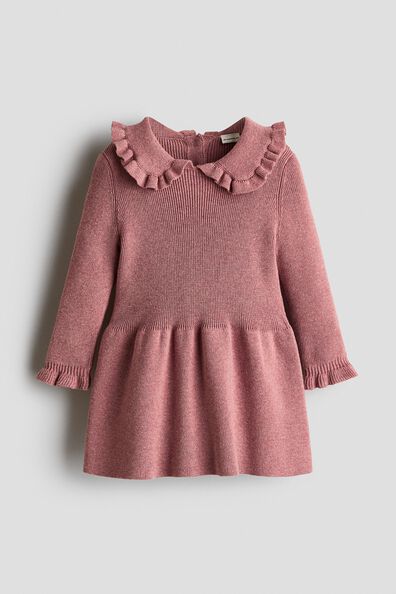 Cotton-knit dress