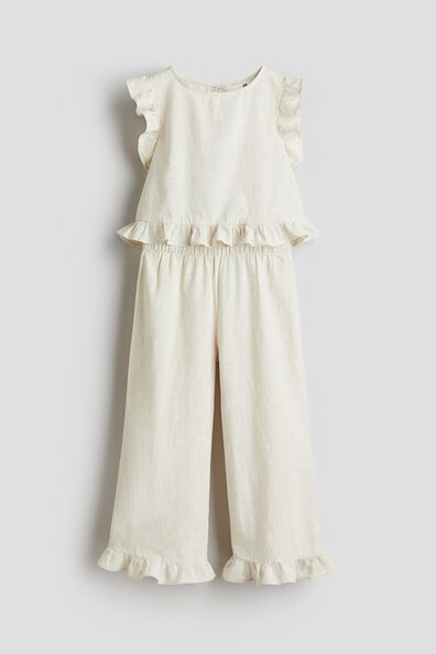 2-piece linen-blend set