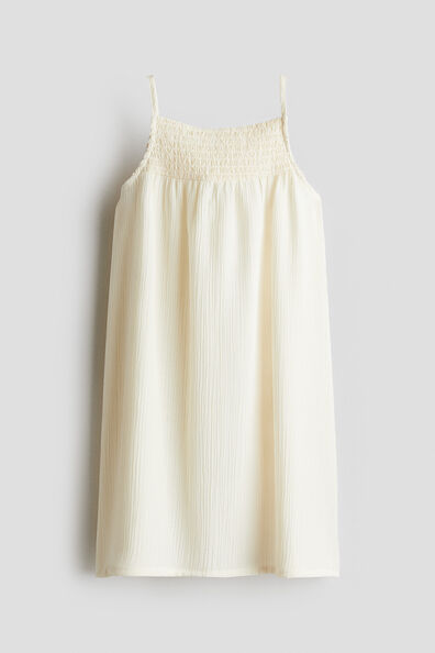 Smocked strappy dress