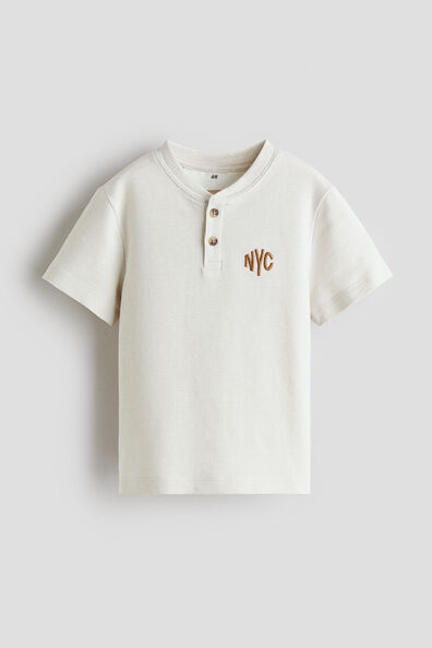 Cotton Henley T-shirt