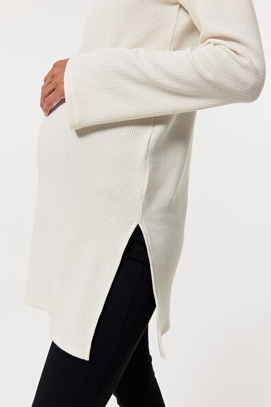 MAMA Before & After ribbed jersey tunic