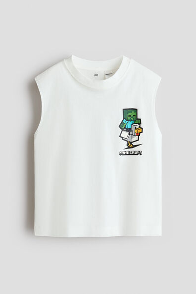 Printed vest top