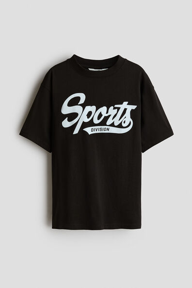 Printed cotton T-shirt