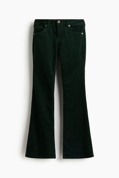 Flared corduroy trousers