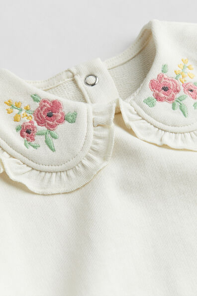 Embroidered-motif top