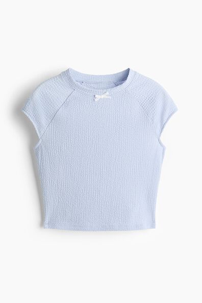 Textured jersey top