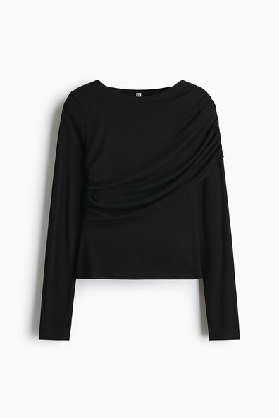 Draped viscose top