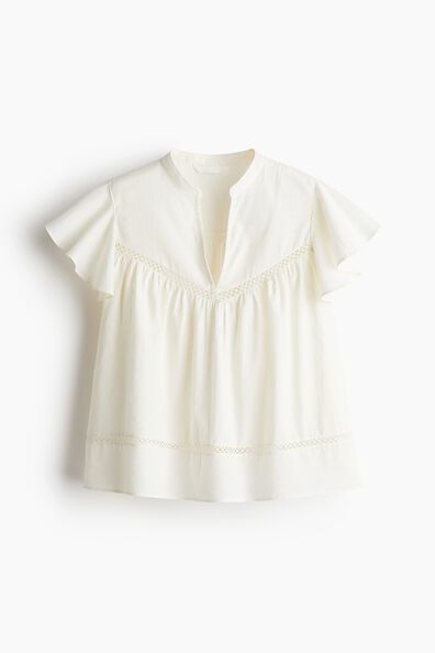 Dobby-weave blouse