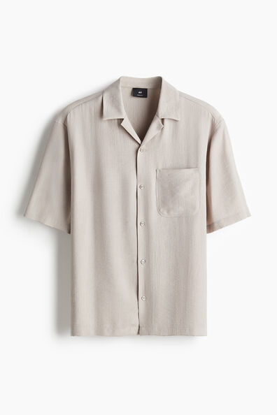 Regular Fit Crinkled resort shirt
