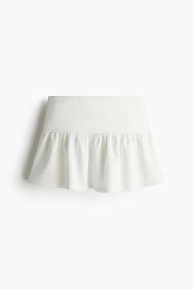 Flared jersey skirt