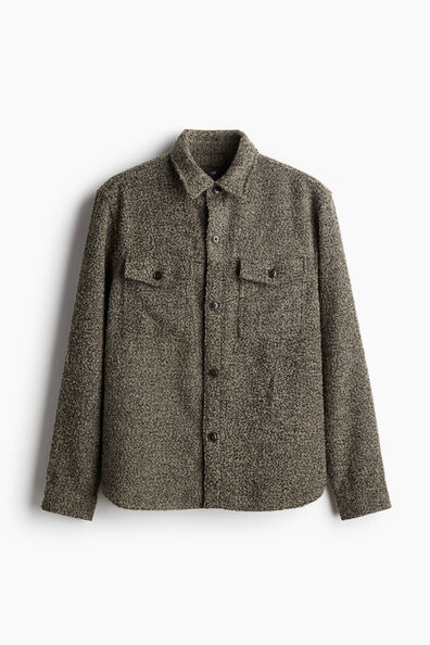 Regular Fit Wool-blend overshirt