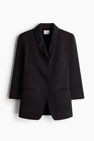 3/4-length-sleeve blazer