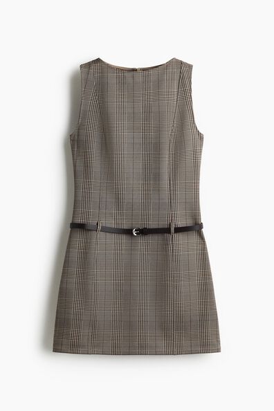 Belted mini dress
