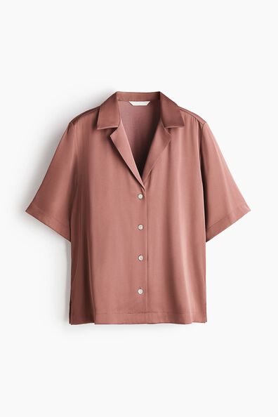Satin resort shirt