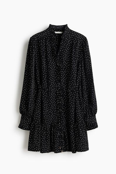 Frill-trimmed dress