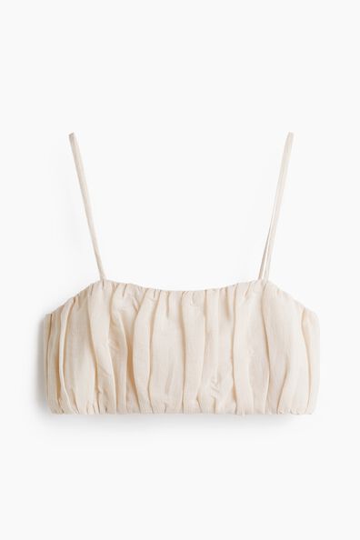 Gathered crop top