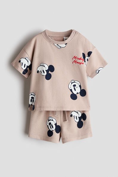 2-piece printed cotton set