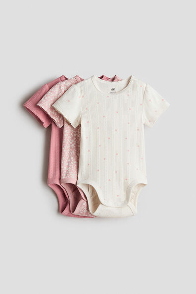 3-pack cotton bodysuits