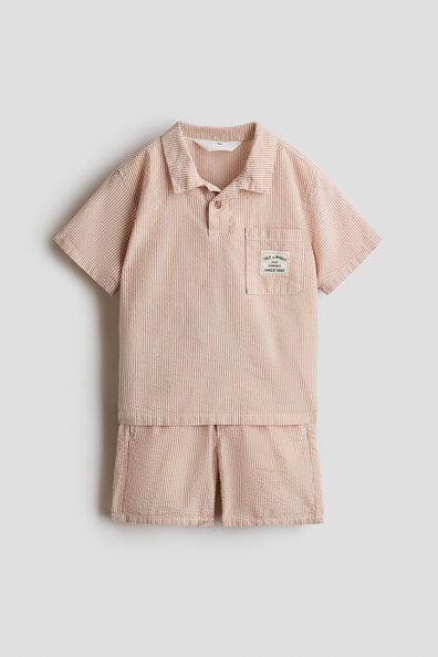 2-piece cotton seersucker set