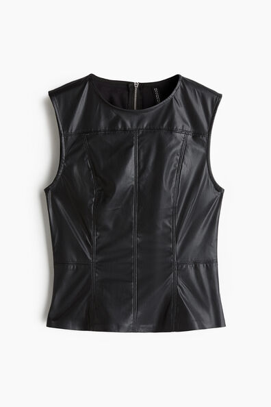Coated vest top