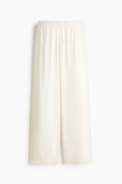 Viscose-blend pull-on trousers